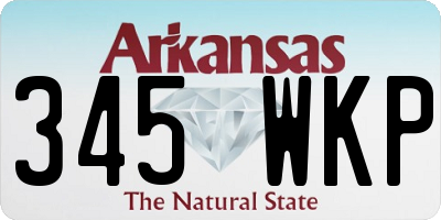 AR license plate 345WKP