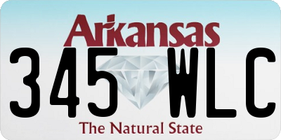 AR license plate 345WLC