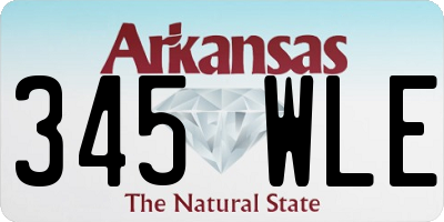 AR license plate 345WLE
