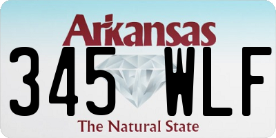 AR license plate 345WLF