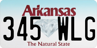 AR license plate 345WLG