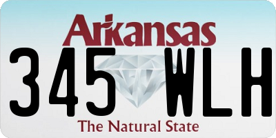 AR license plate 345WLH