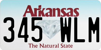 AR license plate 345WLM