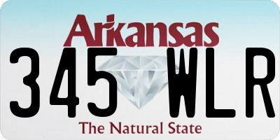 AR license plate 345WLR