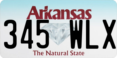 AR license plate 345WLX