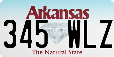 AR license plate 345WLZ