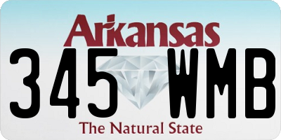 AR license plate 345WMB
