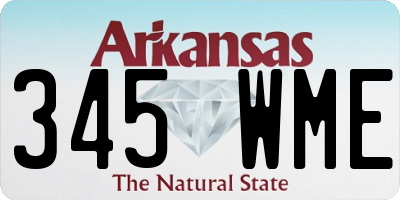 AR license plate 345WME