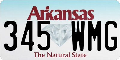AR license plate 345WMG