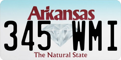 AR license plate 345WMI