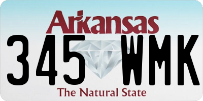 AR license plate 345WMK