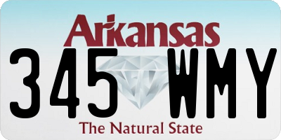 AR license plate 345WMY