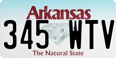 AR license plate 345WTV