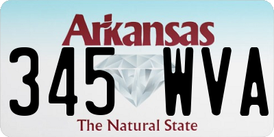 AR license plate 345WVA