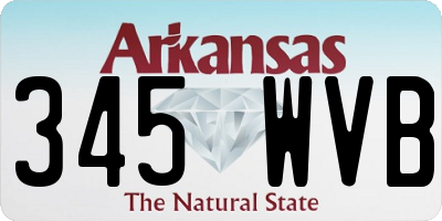 AR license plate 345WVB