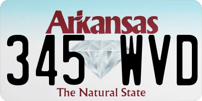 AR license plate 345WVD