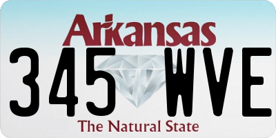 AR license plate 345WVE