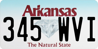 AR license plate 345WVI