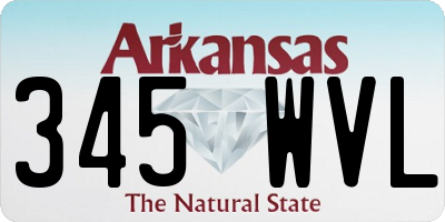 AR license plate 345WVL