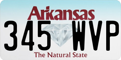 AR license plate 345WVP
