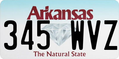 AR license plate 345WVZ