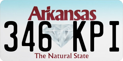 AR license plate 346KPI