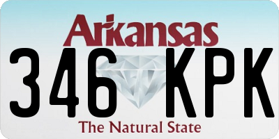 AR license plate 346KPK