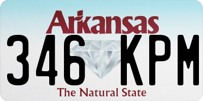 AR license plate 346KPM