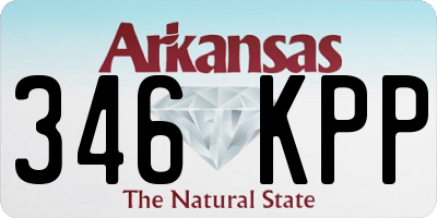 AR license plate 346KPP