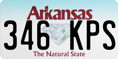 AR license plate 346KPS