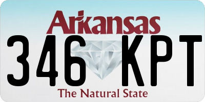 AR license plate 346KPT