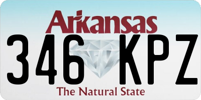 AR license plate 346KPZ