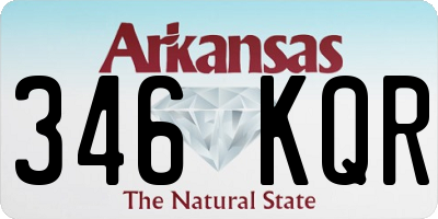 AR license plate 346KQR