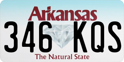 AR license plate 346KQS