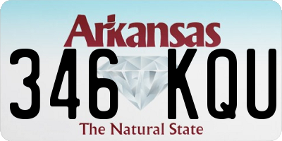 AR license plate 346KQU