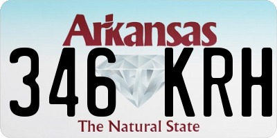 AR license plate 346KRH