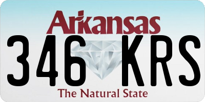 AR license plate 346KRS