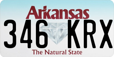 AR license plate 346KRX