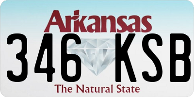 AR license plate 346KSB