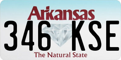 AR license plate 346KSE