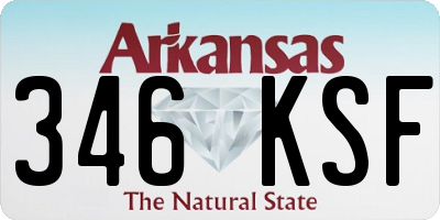 AR license plate 346KSF
