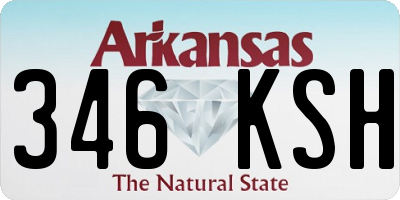 AR license plate 346KSH