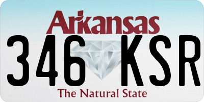 AR license plate 346KSR
