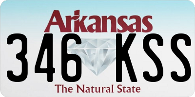 AR license plate 346KSS