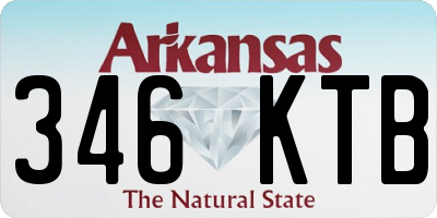 AR license plate 346KTB