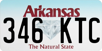 AR license plate 346KTC