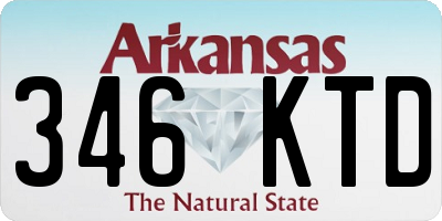 AR license plate 346KTD