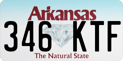 AR license plate 346KTF