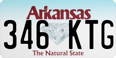 AR license plate 346KTG