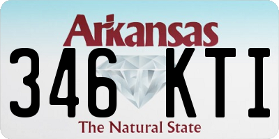 AR license plate 346KTI